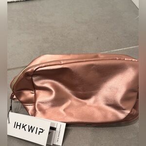 IHKWIP Pink Lined Women's Cosmetic Bag NWT